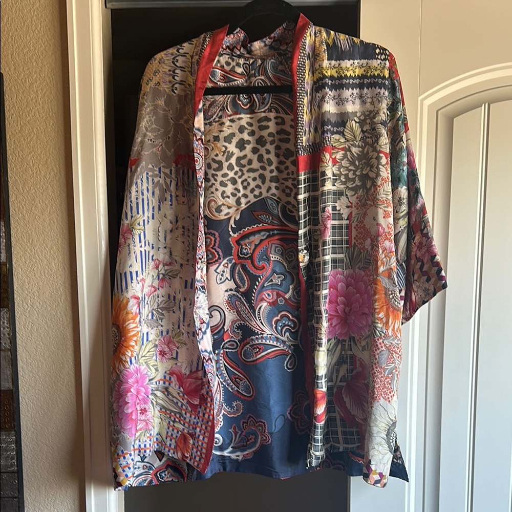 Colorful Patterned Kimono